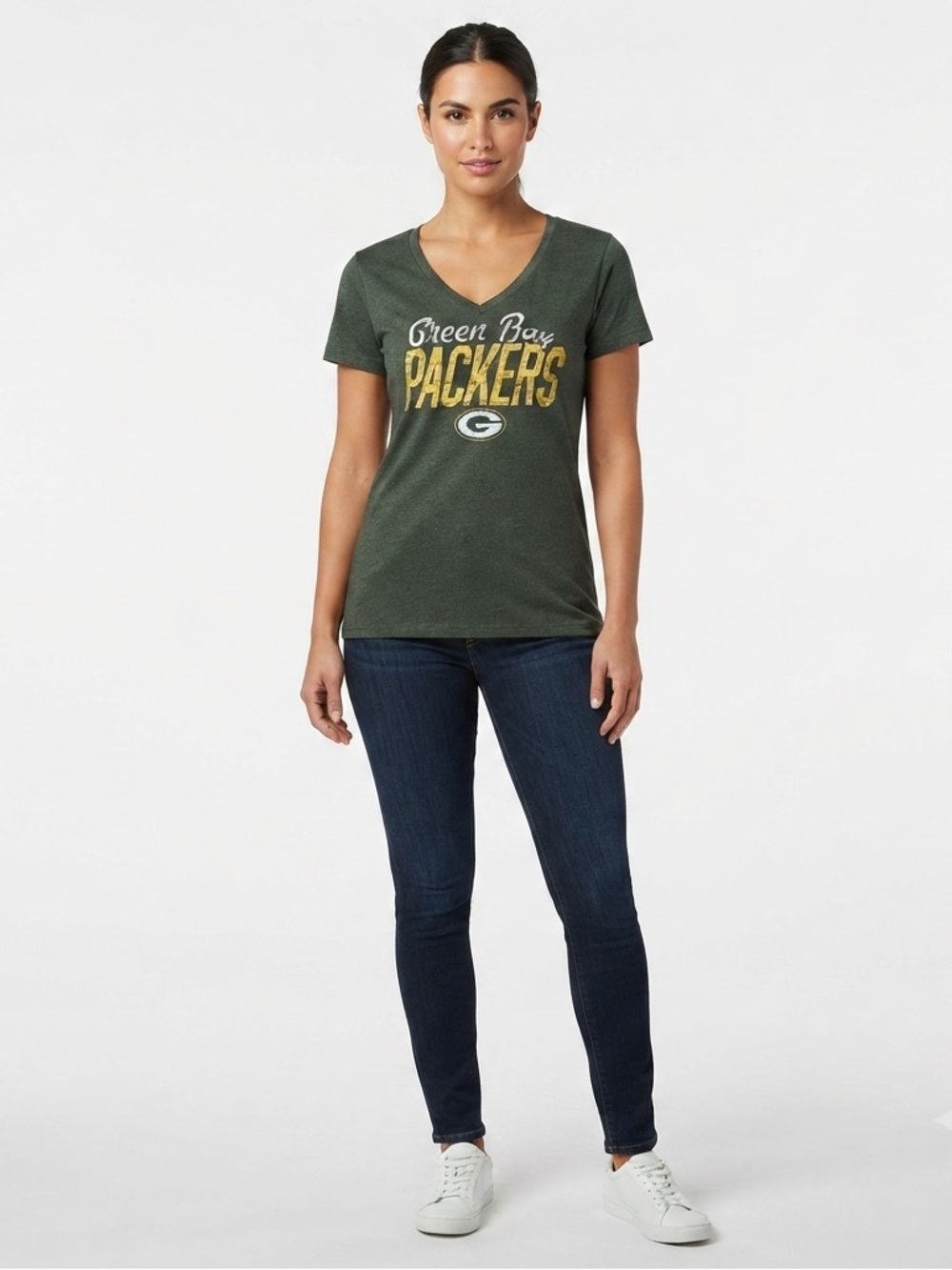 NFL Green Bay Distressed Tee Shirt Large